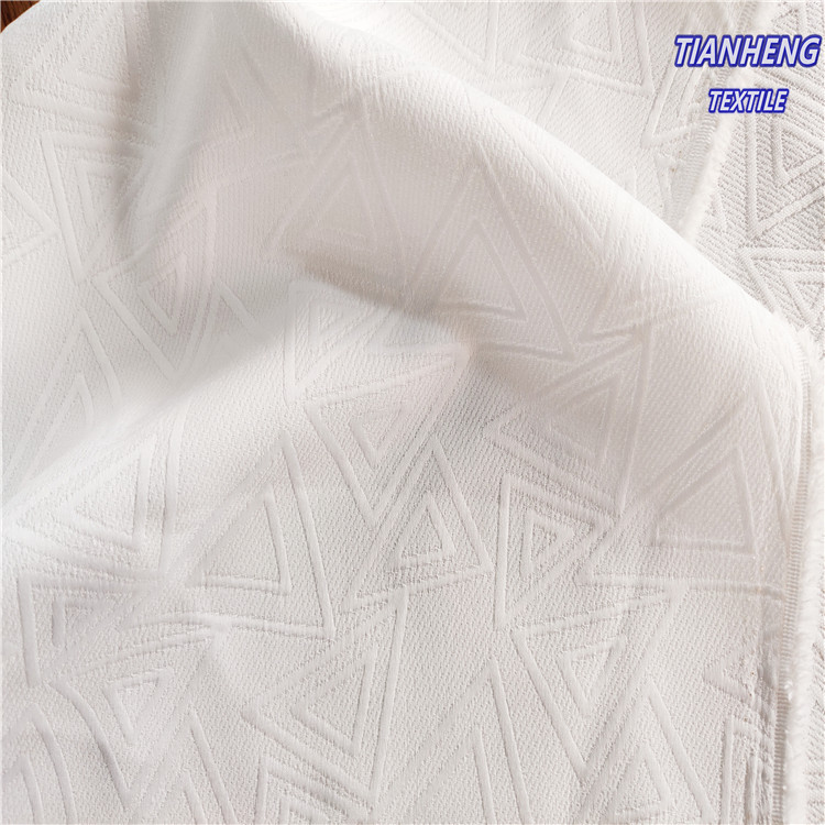 H-9059#现货全涤三角形白色宽度145c套装西装连衣裙短裤手作面料