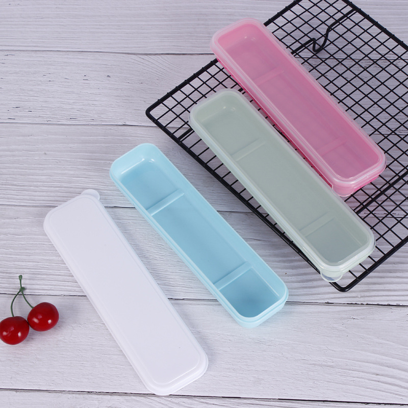 プラスチック製携帯食器箱 チーズ保存空箱 学生用箸・スプーン卸売|undefined
