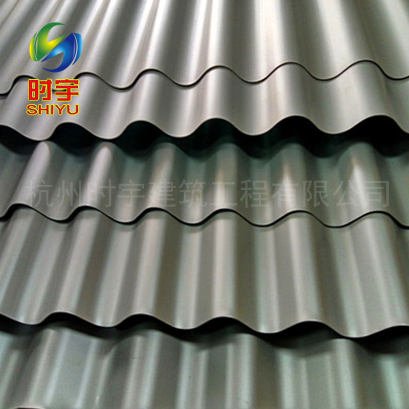 钢结构厂房金属墙面集成系统 金属建材彩钢压型外墙波纹板