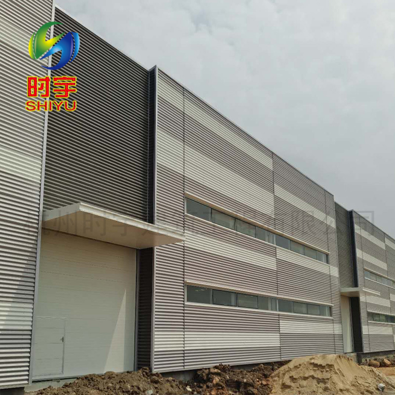 1.0mm铝镁锰板 新型办公楼780金属墙面波纹板系统进出口