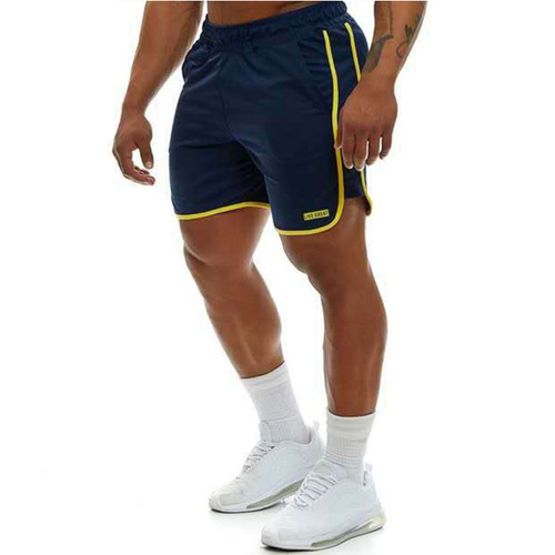 Muscle fitness exercise casual men summer running beach training quick-drying plus size breathable five-pocket shorts trendy