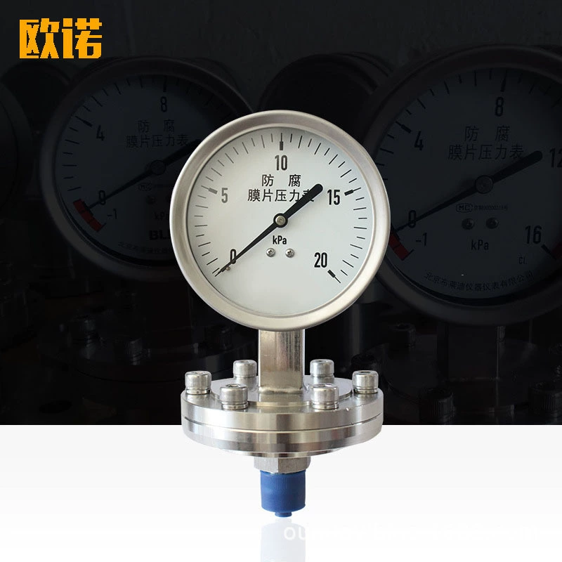 Антикоррозийная диафрагма манометр из нержавеющей стали мембранная коробка манометр кислотостойкий манометр производитель профессиональное производство