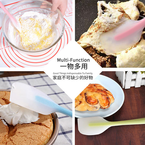 Large Silicone Spatula, Factory Silicone Scraper, Semi-Transparent Silicone Cream Spatula, Household Baking Silicone Scraper, Wholesale