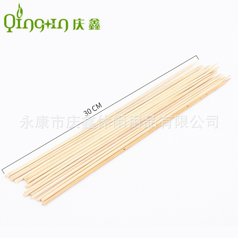 Barbacoa herramientas de barbacoa 30cm palo de bambú barbacoa palo de bambú aguja de barbacoa utensilios de barbacoa palo de barbacoa pinchos de carne palo de bambú