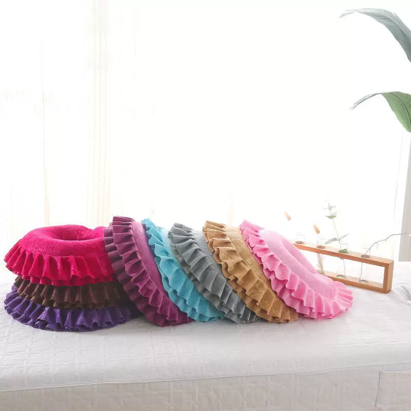 Cosmetic pillow, detachable soft massager from pearl, for beauty salons