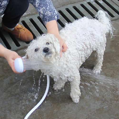 Cross-border multi-functional pet shower, cat and dog bathing, cleaning supplies, massage, simple direct plug-in quick-connect extended nozzle
