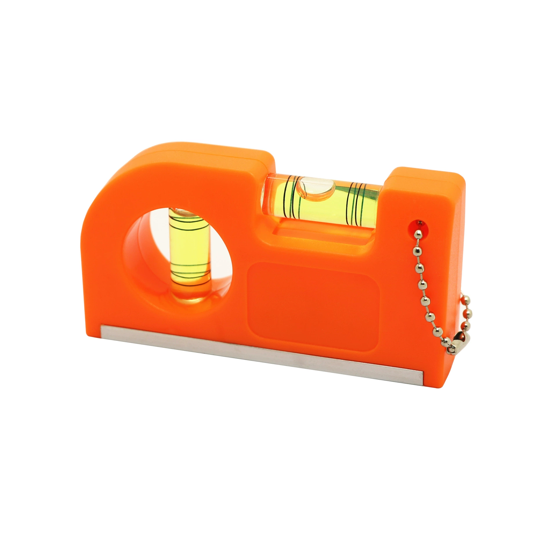 Foreign trade direct supply mini plastic horizontal foot hanging chain waist torpedo levels, convenient strong magnetic aluminum alloy model