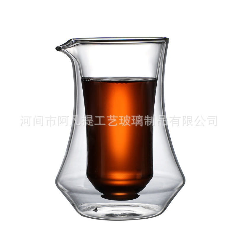 Suministro directo de fábrica nuevo de doble capa de vidrio cafetera de vidrio borosilicato compartir olla traje en stock suministro fijo