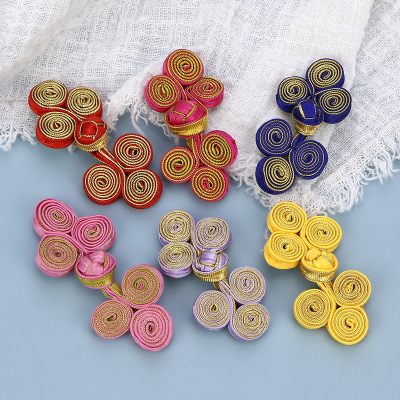 盘扣扣子布三轮手工旗袍盘扣民族风古典上衣扣子喜帖唐装纽扣批发