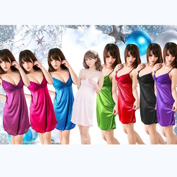 Special Nightclub Sexy Underwear Summer Home Light Pajamas Plus Size Sling Sexy Anchor Nightdress 8578