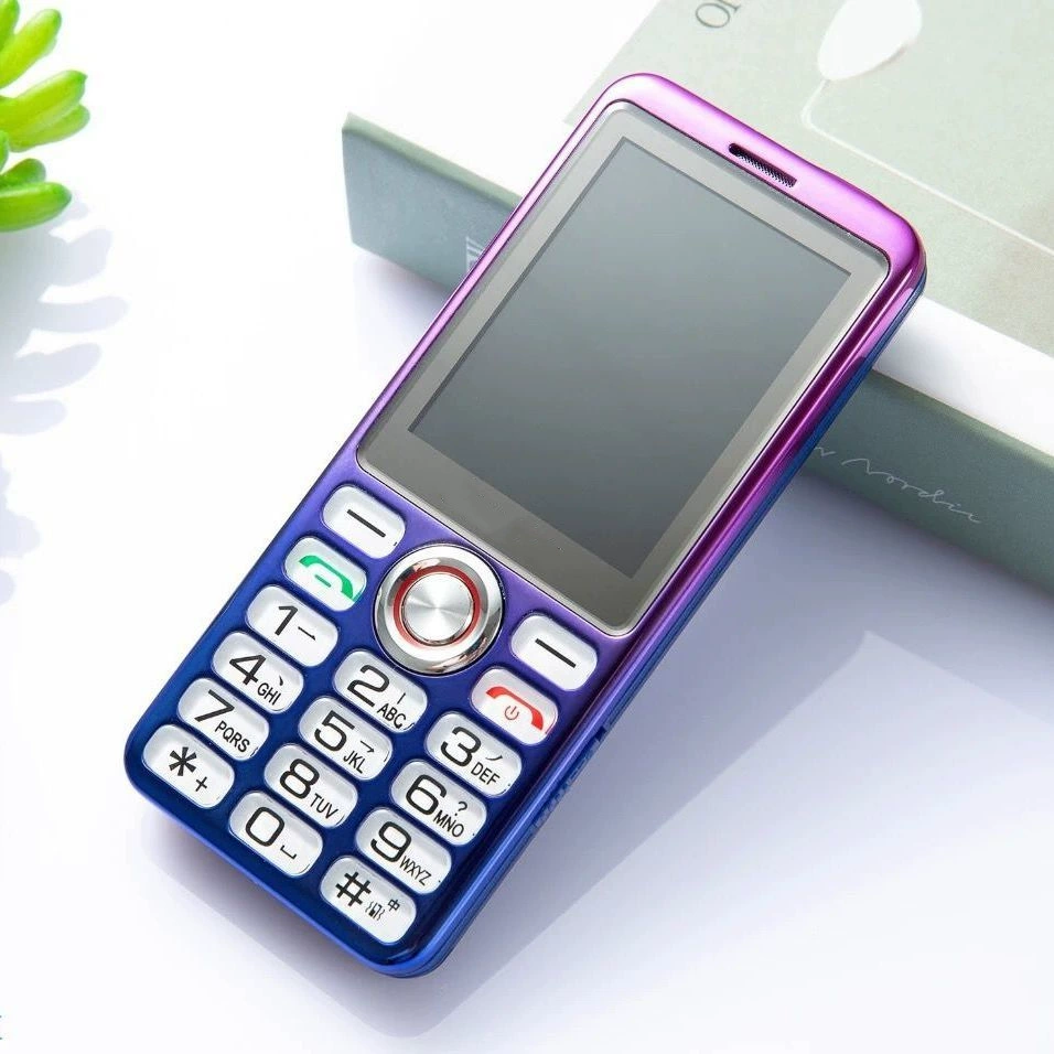 Мобильный телефон (Bai Lingtong BLT107) — полное сетевое покрытие 4G, 2.4" HD экран, Type-C, длительное время ожидания