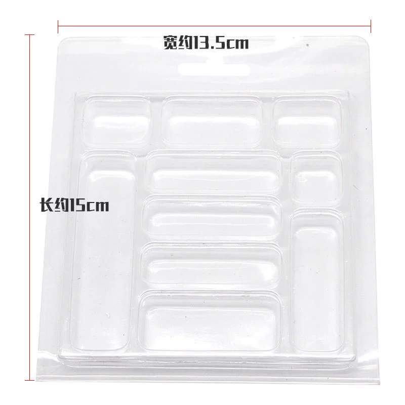 [Mini lure bait pencil small fat grasshopper 11-piece transparent box lure set (B款 hard bait + glitter)]