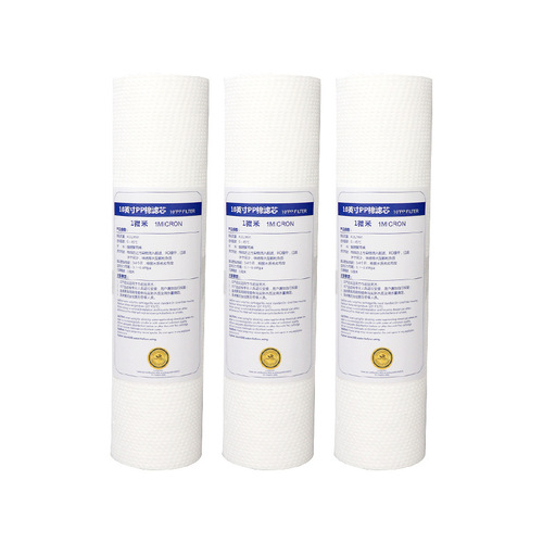 Water Filter 10-inch PP Cotton Pleated 5μm Polypropylene 100/120g Pre-filter for Purifier, Universal