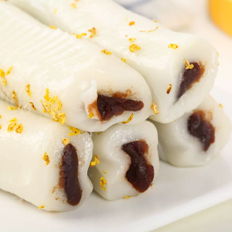 旭香斋桂花条头糕手工糕团红豆馅桂花糕点心麻薯糯米厂家批发直销