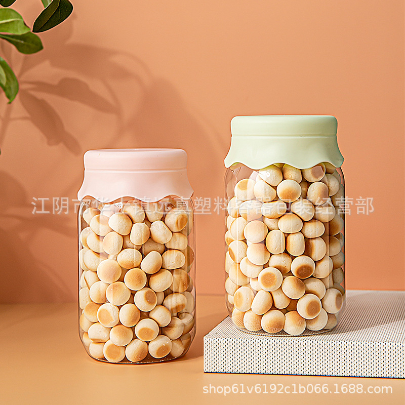 S65109 Plastic Jar 350ML Plastic Jar Plastic Bottle Small Steamed Buns Bottle Baby Snacks