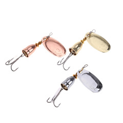 Manufacturer's composite long-range casting metal spinning glitter lure fake lure three hooks imitation fish bait swimming layer