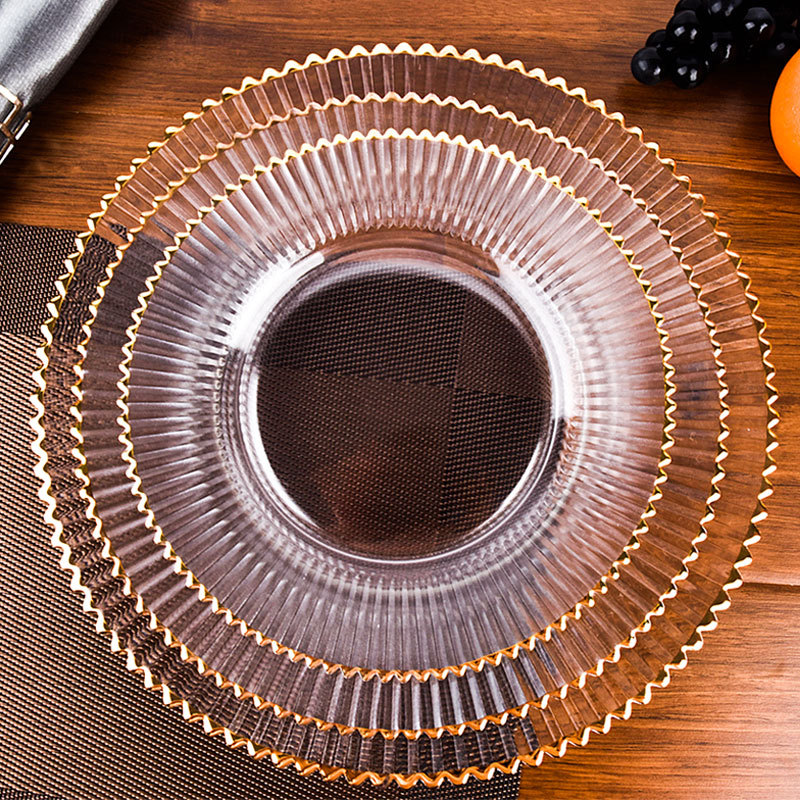 Japanese -style glass fruit disk Nordic style creative fruit plate…