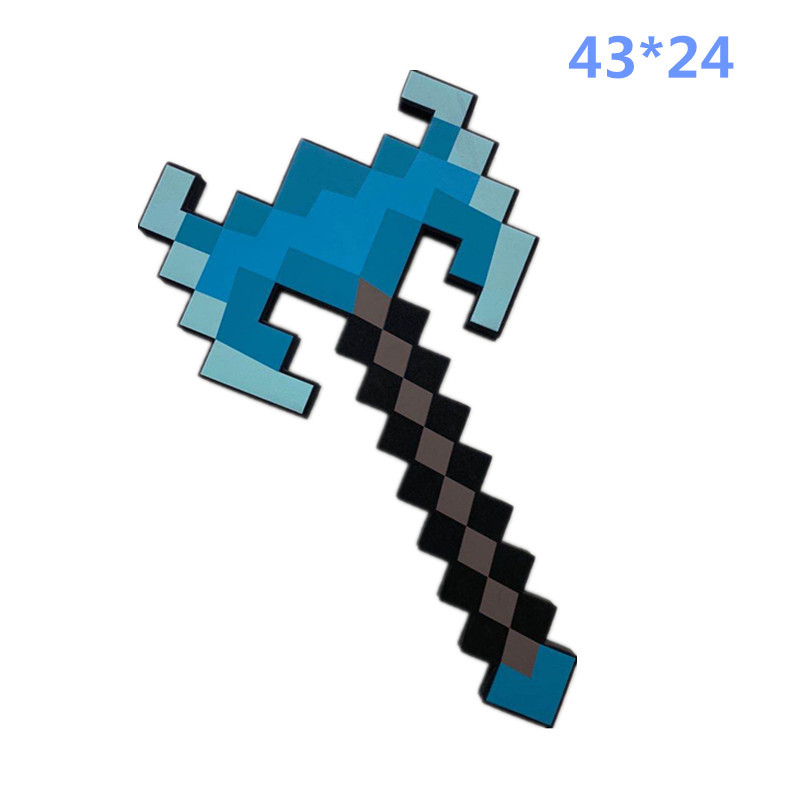 Minecraft nueva espada mi mundo espada anime prop espuma espada mosaico espada modelo de hacha image 13