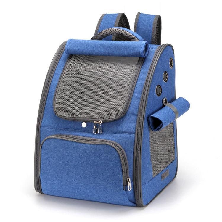Transfronterizo caliente nueva bolsa de mascotas bolsa de gato transpirable perro mochila de viaje portátil plegable mochila para mascotas