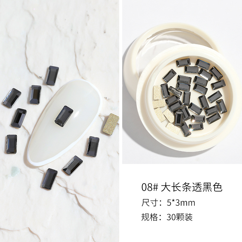 2022 nuevo Diamante de uñas de celebridades en línea en caja AB mezclado de uñas diamante plano sexo opuesto redondo DIY decoración de uñas