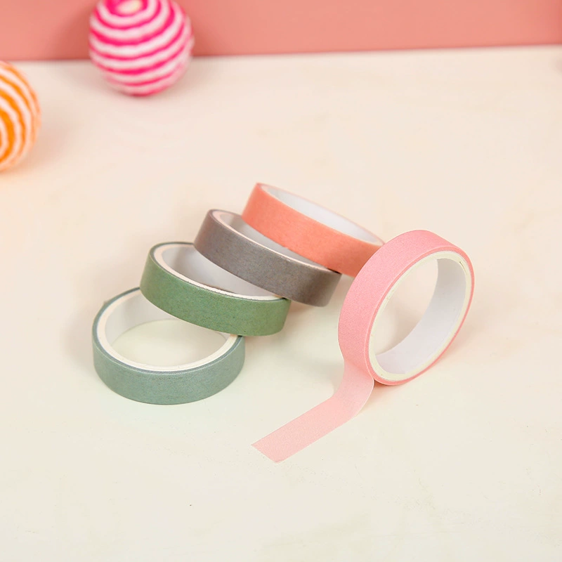 Набор декоративной ленты Washi, 4 рулона в подарочной упаковке, разные узоры (бумажная лента, акценты из наклеек)