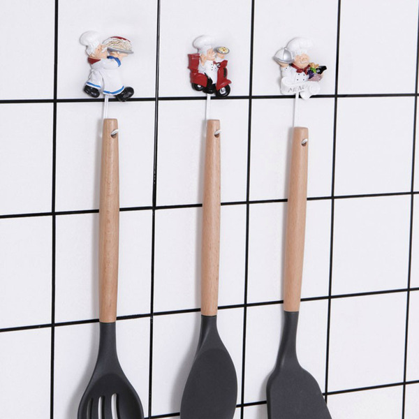 Cartoon resin chef hook paste
