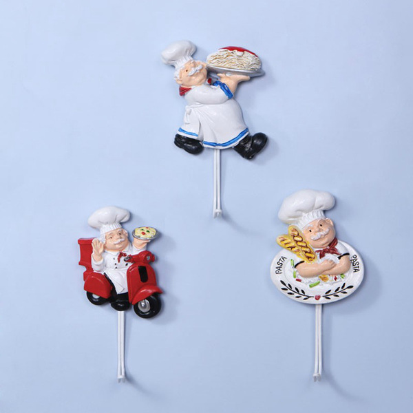 Cartoon resin chef hook paste