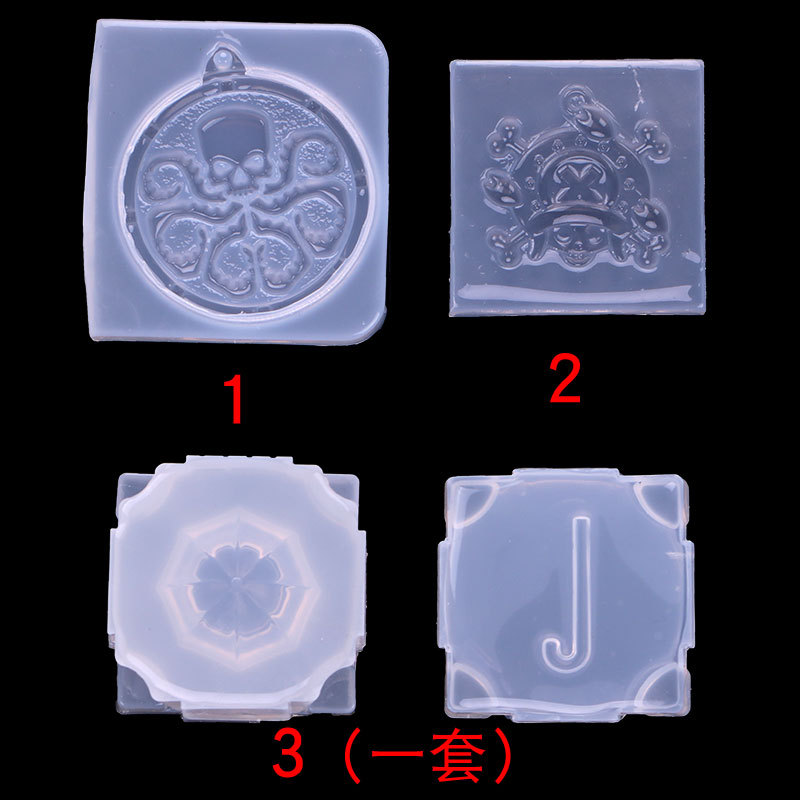 Espejo epoxi molde paraguas con agujero pulpo animal colgante decoración hecha a mano accesorios de joyería decorativa en stock