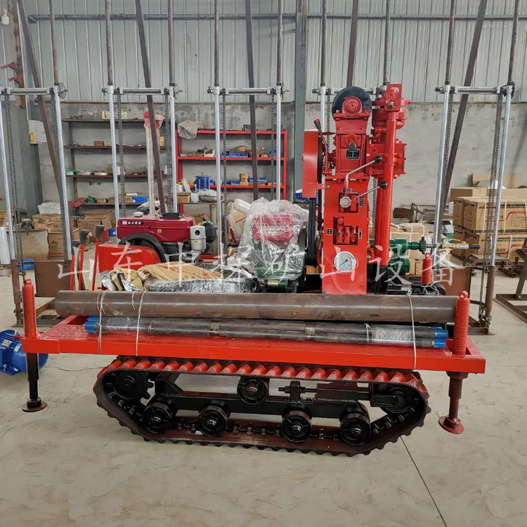 厂家货源 地质环境勘探履带钻机 冲击式土壤取样螺旋建井设备现货