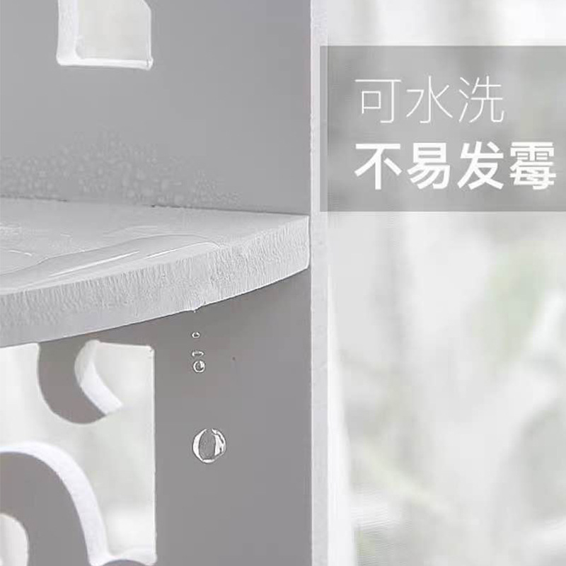 Baño almacenamiento rack Punch-libre Baño de lavandería piso almacenamiento gabinete inodoro lado inodoro esquina almacenamiento rack