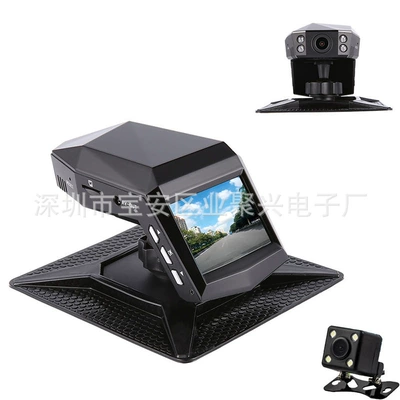 car black box, Driving recorder - no-card-dual-lens-1296p-infrared-night-vision