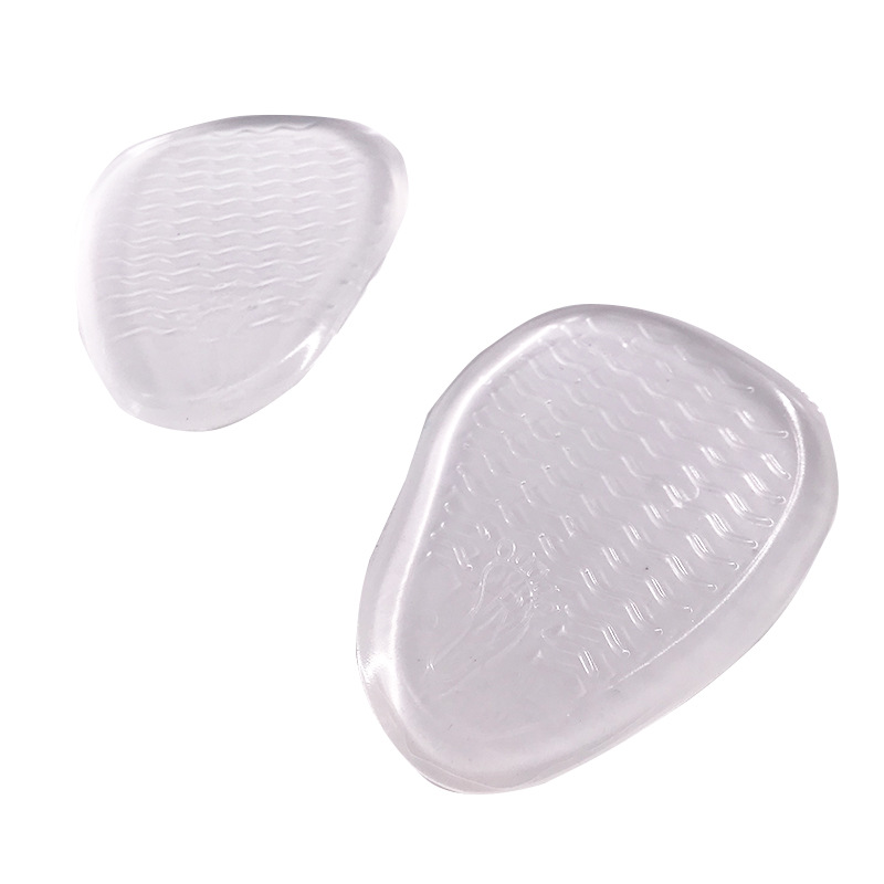 Venta al por mayor de silicona frente Palma pad anti-desgaste amortiguador zapatos de tacón alto de las mujeres medio tamaño pad autoadhesivo cómodo anti-Talón almohadilla del pie