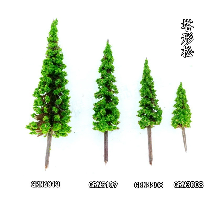 Башня в форме сосны серии GRN микро Ландшафтная модель Дерево DIY декоративное дерево сцена песчаный стол модель здания