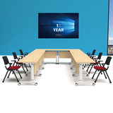 Складные учебные столы и таблицы комбинированной конференции и колес