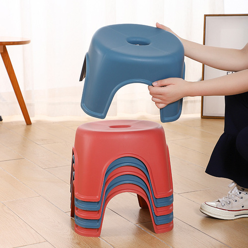 Plastic bench children's stool home foot non-slip thickened rubber stool shoe changing stool baby low stool bath stool