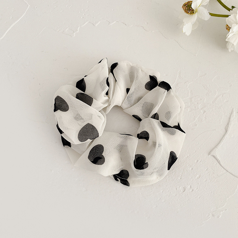 INS cerdo blanco intestino grueso anillo de pelo Super Niña de hadas Corea del Sur Internet celebridad mismo estilo BM intestino grueso anillo de pelo simple cuerda de pelo accesorios para el cabello