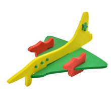 EVA飞机模型拼图儿童3D立体组装模型幼儿园DIY手工制作材料玩具