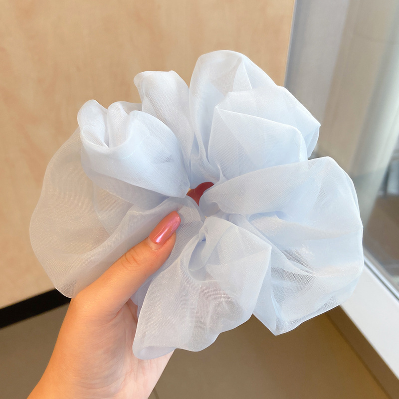 INS cerdo blanco intestino grueso anillo de pelo Super Niña de hadas Corea del Sur Internet celebridad mismo estilo BM intestino grueso anillo de pelo simple cuerda de pelo accesorios para el cabello