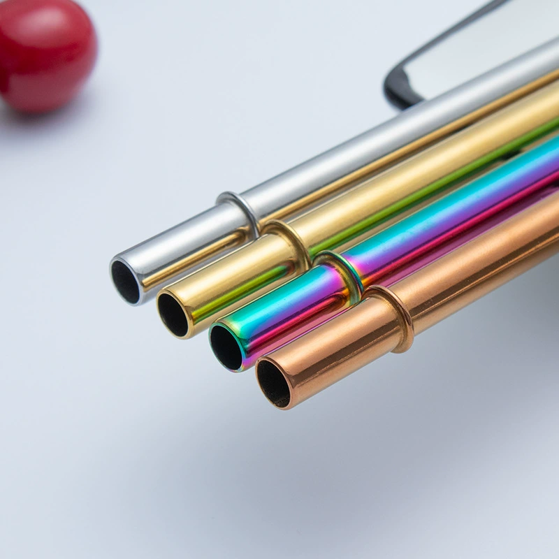 Metal brand straw, glass protective bag stainless steel, accessories with glass