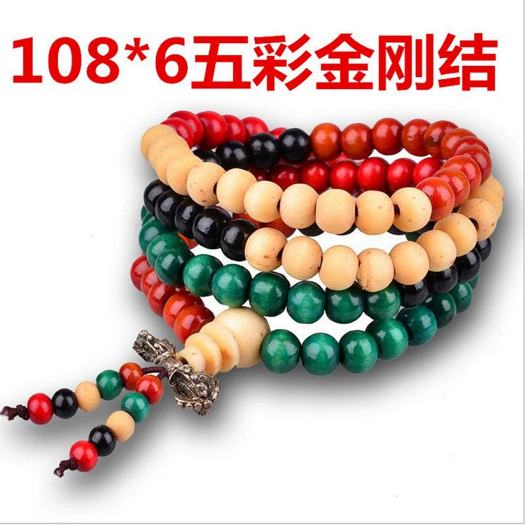 Сандал-wood 108‑бусин bracelet, 6 мм или 8 мм бусины, эластичный шнур, красно-коричневый или черный