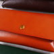 European and American Pure Edition Solid Color Two-Layer Cowhide Genuine Leather Rectangular Mobile Phone Lipstick Waist Bag Simple All-Match Belt Belt for Women