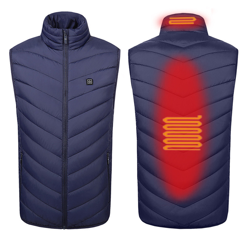 Chaleco calefactor de Carga inteligente Chaleco calefactor eléctrico Ropa de algodón acolchado Ropa de calefacción Calefacción Ropa de algodón acolchado al por mayor