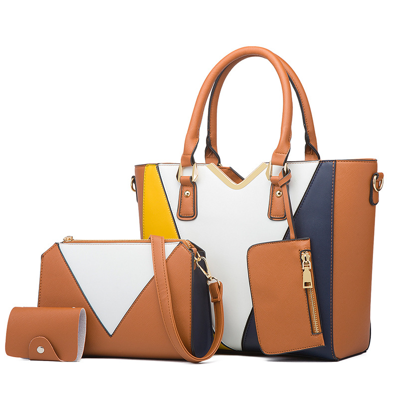 Bolso de mujer 2026, nueva moda, bandolera sencilla, juego de cuatro bolsos madre-hija, bolso madre-hija, bolso tote de mujer, bolso de hombro individual. image 12
