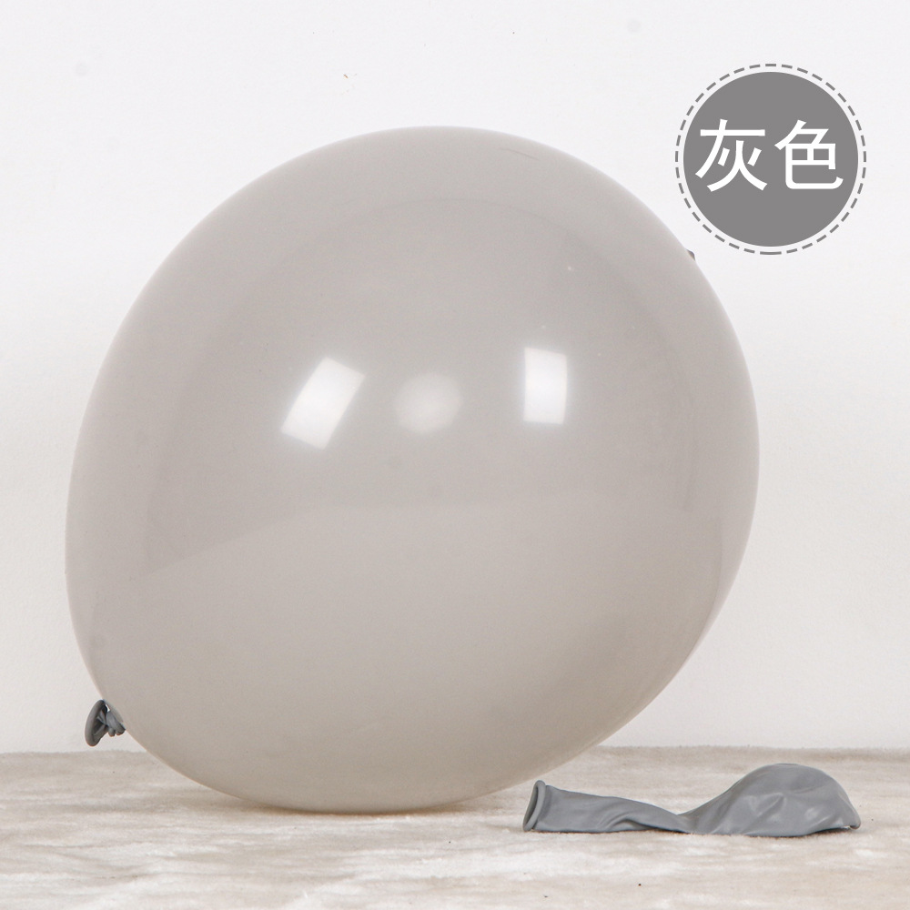 Globo decorativo Globo de látex de 12 pulgadas Decoración de fiesta al por mayor transfronteriza 2.8g Diseño de globo mate redondo