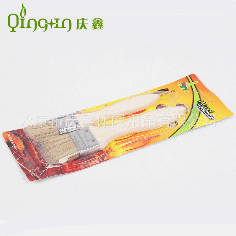 Fabricantes suministro cepillo de cerdas cepillo de aceite barbacoa cepillo de hornear cepillo mango de madera cepillo de condimento cepillo de aceite image 4