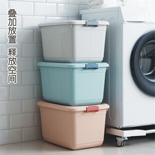 Household creative plastic storage box bedroom multi-functional clothes quilt toy storage box car handle storage box