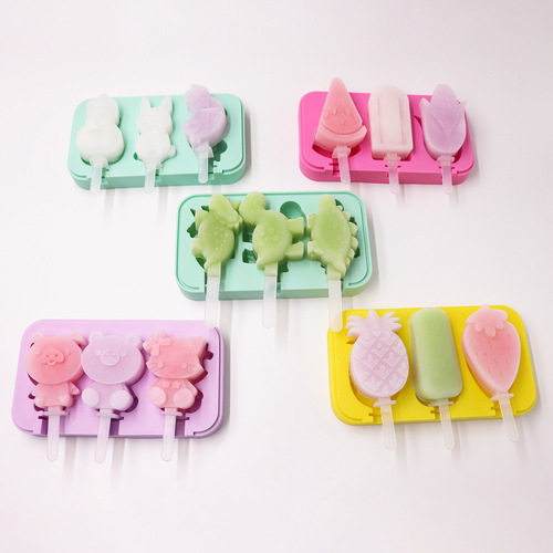 Manufacturer supplies food-grade silicone ice cream with lid, creative silicone ice cream mold, DIY ice cream mold