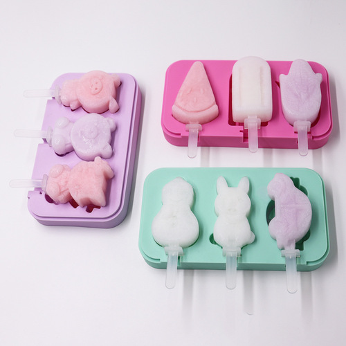 Manufacturer supplies food-grade silicone ice cream with lid, creative silicone ice cream mold, DIY ice cream mold