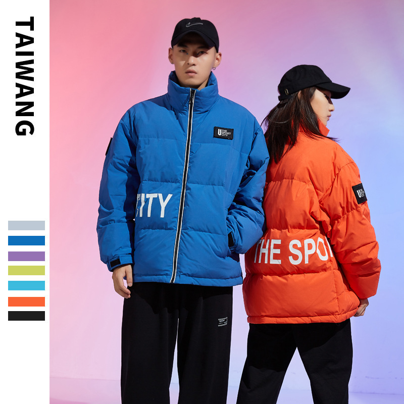 Taiwang Factory Direct Sales Men's and Women's Same Style down Jacket Men's 2025 Winter New Trendy Brand Multi-Color Loose Men's Jacket
