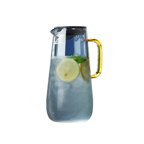 Glass kettle household high temperature resistant Nordic creative explosion-proof juice kettle with lid filter herbal teapot cup set